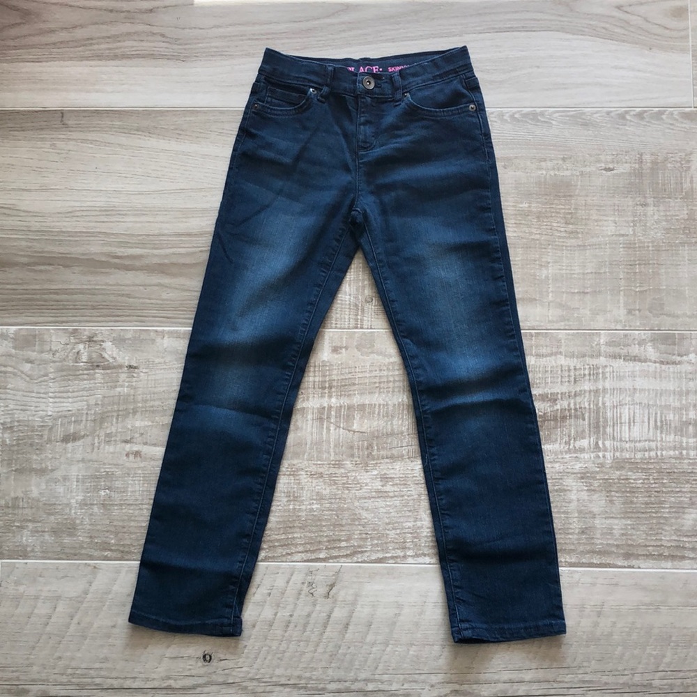Children’s Place size 8 girls skinny dark denim jeans
